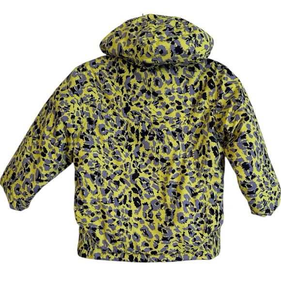 Iceberg Toddler Girls Animal Print Yellow & Black Jacket Coat 3T - Picture 2 of 8